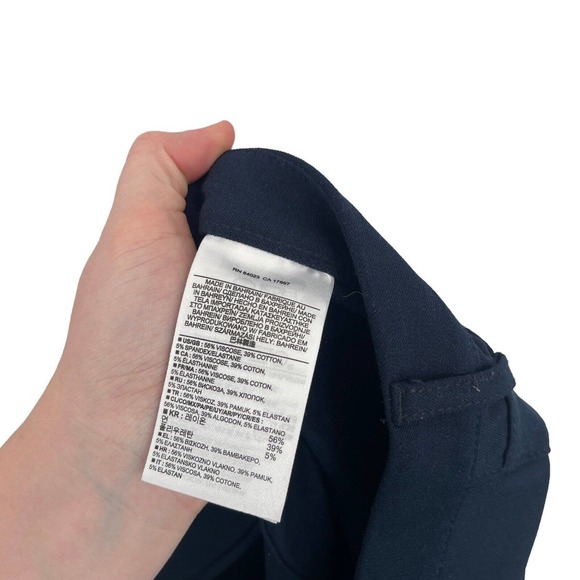 Banana Republic Sloan 5 Pocket Navy Blue Dress Pants Mid Rise Career Womens 6 - Picture 6 of 8